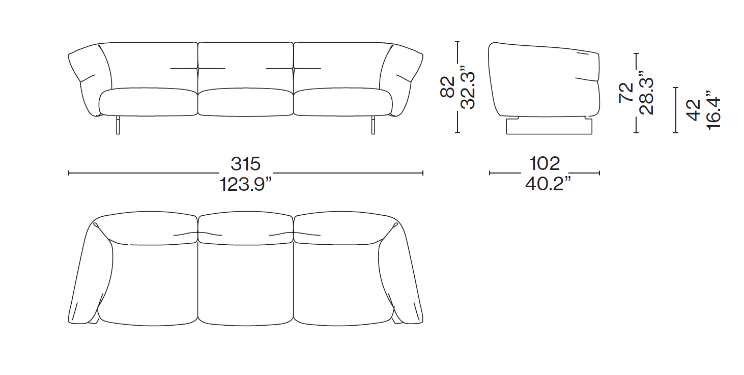 Mon-Cloud Sofa - Cassina - Image 9