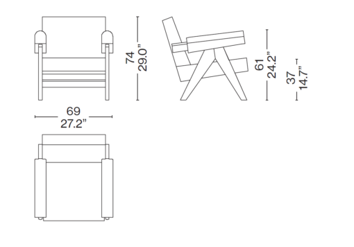 Capitol Complex Armchair - Cassina - Image 5