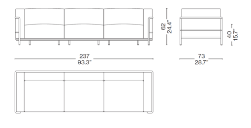 3 Fauteuil Grand Confort, Grand Modèle, Trois Places - Cassina - Image 6