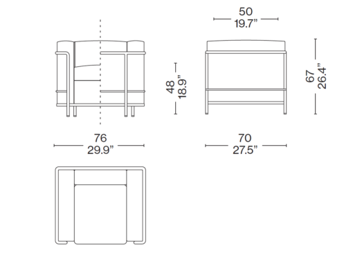2 Fauteuil Grand Confort, Petit Modèle Armchair - Cassina - Image 7