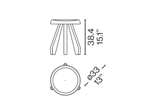 Tabouret Méribel – Cassina - Image 6