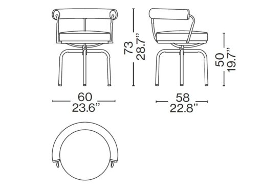 7 Fauteuil Tournant, Durable - Cassina - Image 9