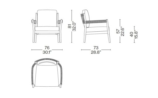 Dine Out Armchair Outdoor - Cassina - Image 7