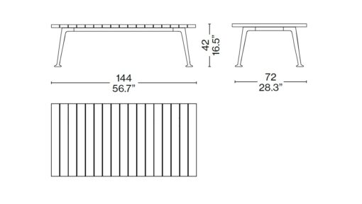 Fence-E-Nature Coffee Table Outdoor - Cassina - Image 7