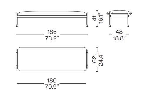 Esosoft Bench - Cassina - Image 12