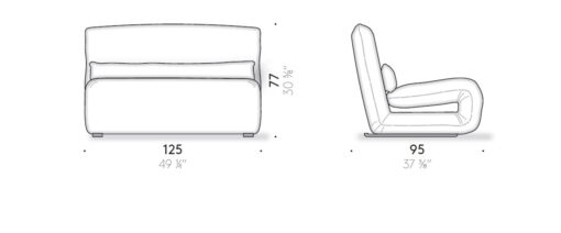 Tattomi Convertible Armchair - De Padova - Image 6