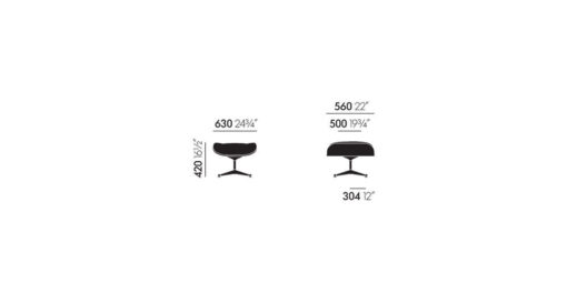 Lounge Chair & Ottoman - Vitra - Image 13