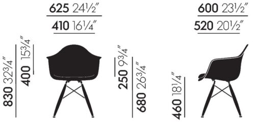 Eames Plastic Armchair RE DAW - Vitra - Image 7