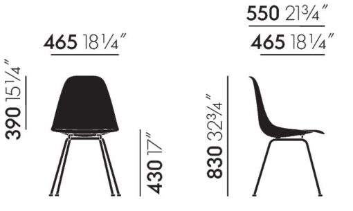 Eames Fiberglass Side Chair DSX - Vitra - Image 7