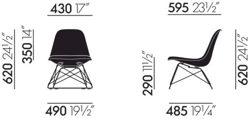 Eames Plastic Side Chair RE LSR - Vitra - Image 5