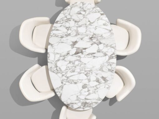 Saarinen Oval Dining Table - Knoll - Image 7