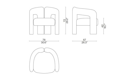 Dudet Armchair - Cassina - Image 6
