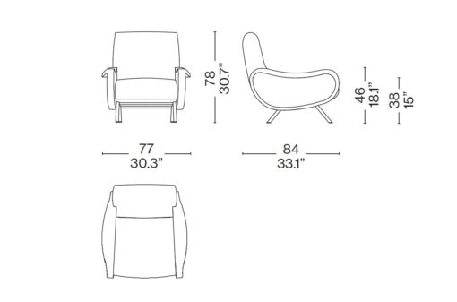 Lady Armchair - Cassina - Image 8