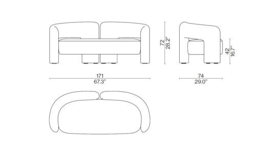 Dudet Sofa - Cassina - Image 7