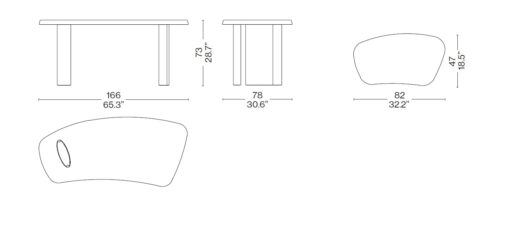Petit Bureau En Forme Libre - Cassina - Image 7