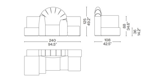 Tramonto a New York Sofa - Cassina - Image 6