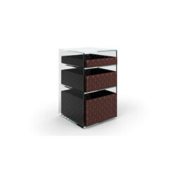 Volage EX-S Night Glass Bedside Table - Cassina