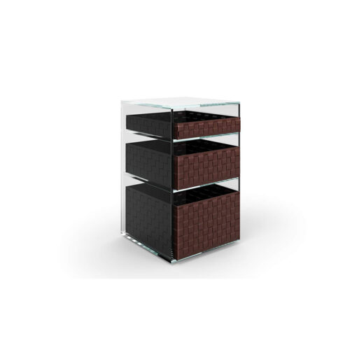 Volage EX-S Night Glass Bedside Table - Cassina