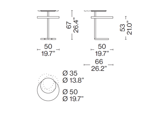 Acute Bedside Table - Cassina - Image 6
