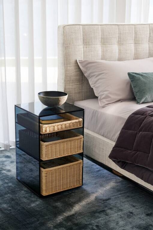 Volage EX-S Night Glass Bedside Table - Cassina - Image 2