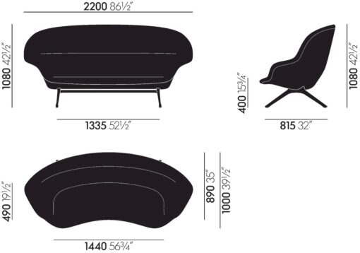 Abalon Sofa - Vitra - Image 8