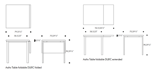 Aalto Table Foldable - Artek - Image 7