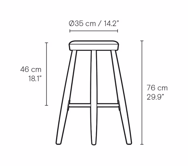 CH56 | Bar Stool - Carl Hansen & Sons - Image 6