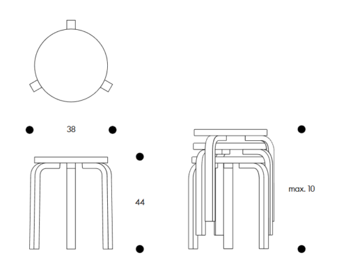 Stool 60 - Artek - Image 7