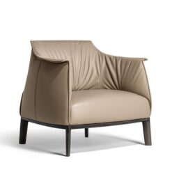 Alternative view of Archibald Armchair With Wood Base - Poltrona Frau