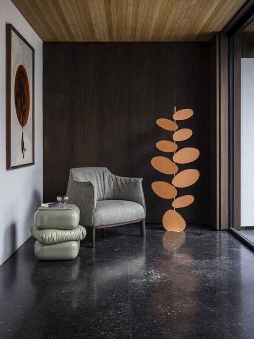 Archibald Armchair With Wood Base - Poltrona Frau - Image 7