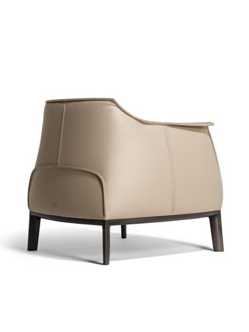 Archibald Armchair With Wood Base - Poltrona Frau - Image 3