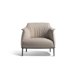 Archibald Armchair With Wood Base - Poltrona Frau