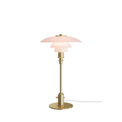 PH 2/1 Pale Rose Brass Table Lamp - Louis Poulsen - Image 2