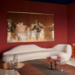 Alternative view of Sofa Shaggy Shipskin Half Moon - Nilufar