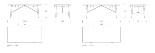 pp571 | Architect’s Desk - PP Møbler - Image 10