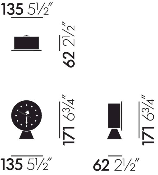 Desk Clock - Cone Base Clock - Vitra - Image 6