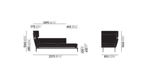 Suita Chaise Longue, tufted - Vitra - Image 6