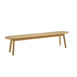 Alternative view of Triangle Leg Bench - Hay