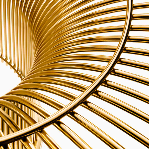 Platner Low Tables Gold - Knoll - Image 5