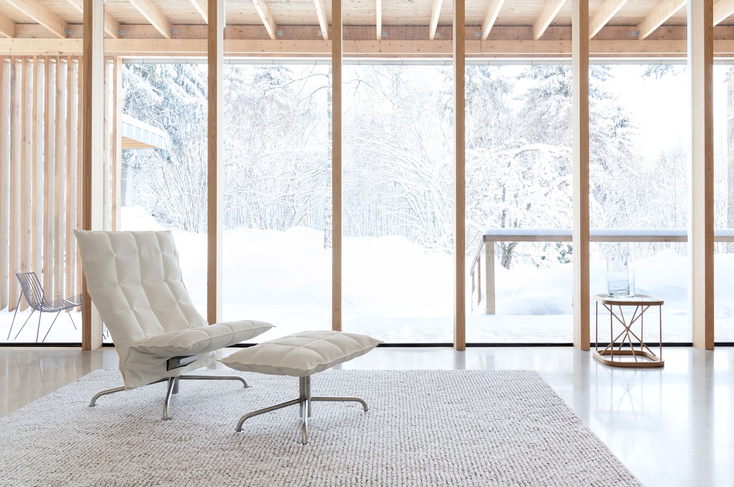 K Ottoman With Star Base - Woodnotes - Image 4