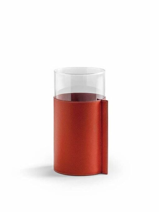 Leather Pot Vase - Poltrona Frau - Image 11