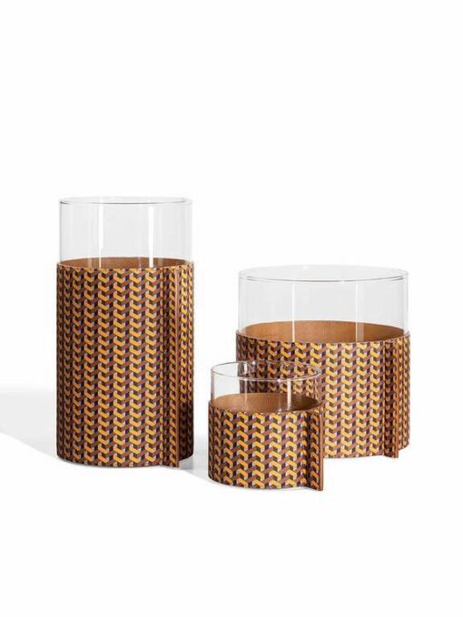 Leather Pot Vase - Poltrona Frau - Image 5