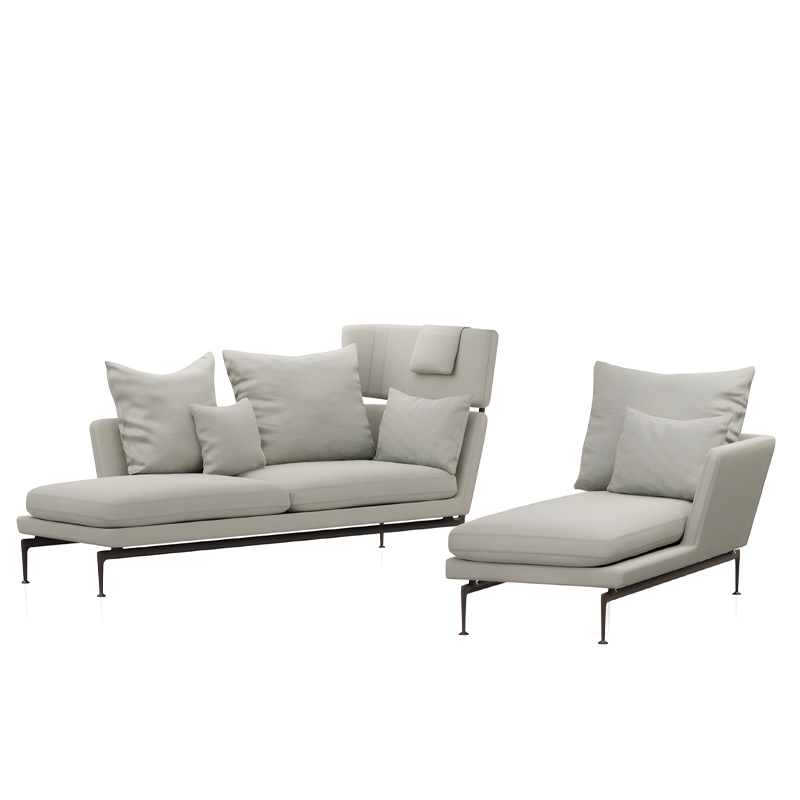 Suita Chaise Longue, Pointed Cushions - Vitra