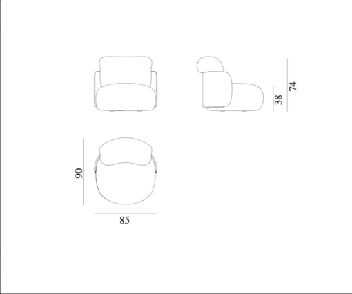 Mochi Armchair - Exteta - Image 13