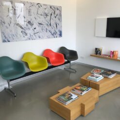 Alternative view of Eames Plastic Armchair RE Beam Seating - Vitra