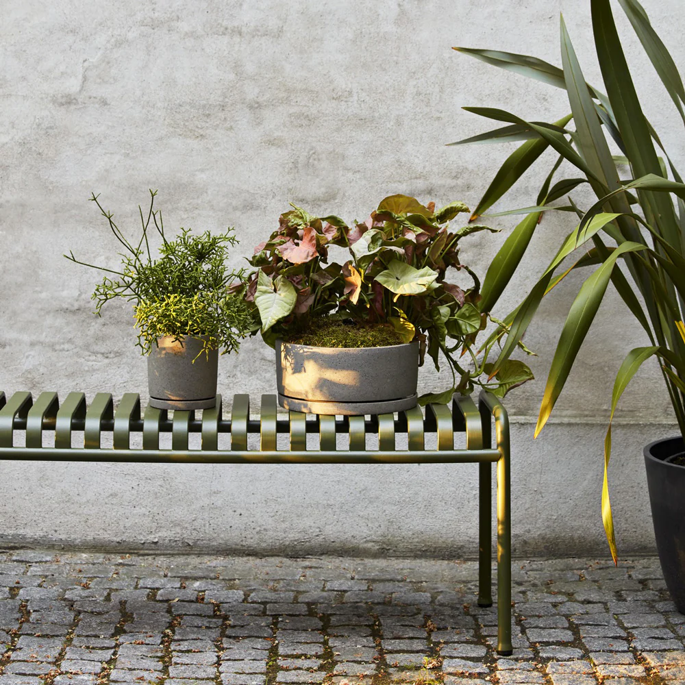 Plant Pot with Saucer - Hay - Image 3