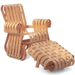 Alternative view of Off Side Ottoman - Knoll